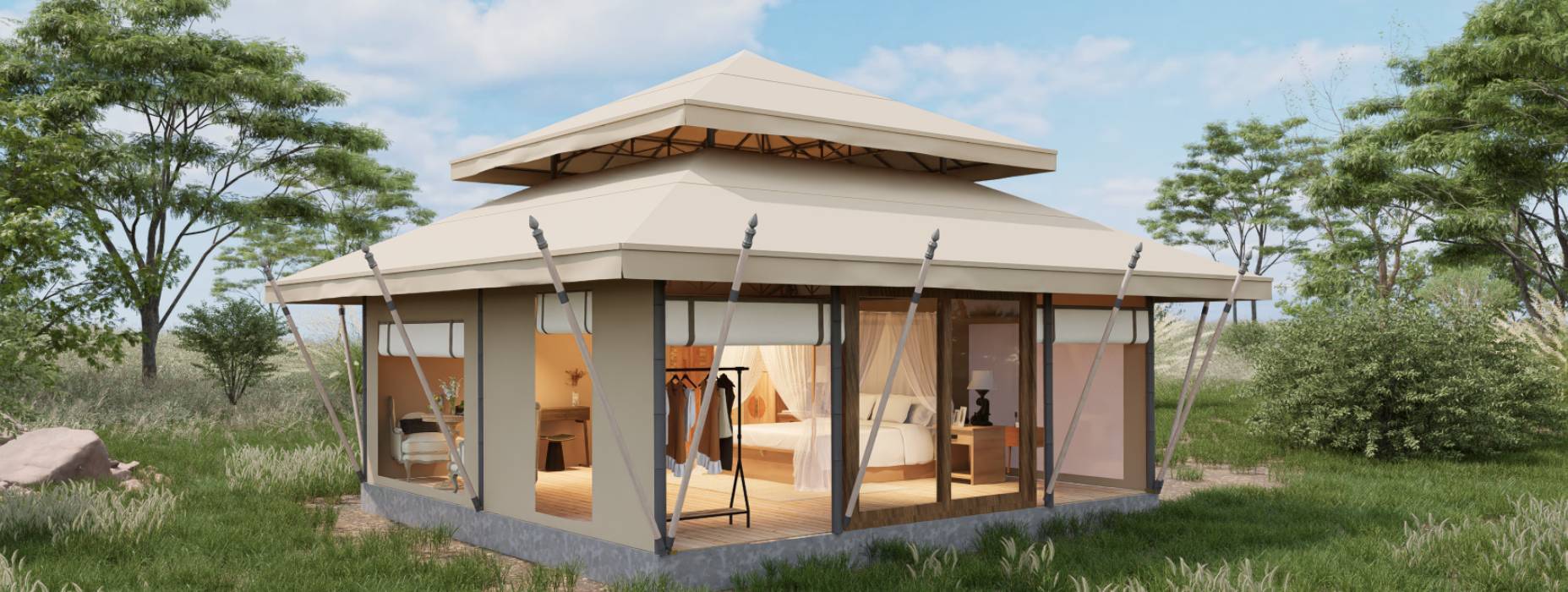 台儿庄区户外野奢帐篷